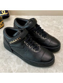 Chanel Lambskin Mid-Top Sneakers G34967 Black 2019