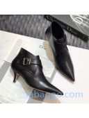 Dior J'Adior Swing Leather Point-toe Pumps with Belt Buckle Black 2019