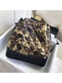 Chanel's Gabrielle Small Backpack In Metallic Crumpled Goatskin&Calfskin Gold 2018