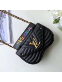 Louis Vuitton Calfskin New Wave Chain PM Bag M51683 Black 2018
