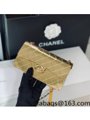 Chanel Metal Evening Bag AS3013 Gold 2022