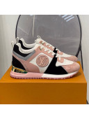 Louis Vuitton Run Away Suede and Nylon Sneakers Pink/Black 2021 112457