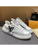 Louis Vuitton Charlie Calfskin Low-top Sneakers White/Grey 2021