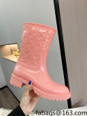 Louis Vuitton Drops Rubber Flat Half Boots Pink 2021 84