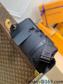 Louis Vuitton City Keepall Grained Leather Bag M59255 Black 2022