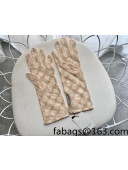 Gucci GG Mesh Gloves Nude 2022