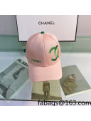 Chanel Canvas Baseball Hat Pink 2022 01