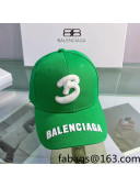 Balenciaga Canvas Baseball Hat Green 2022 0401159