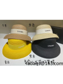 Chanel Straw Wide Brim Hat 2022 040166