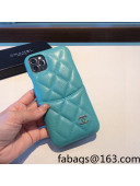 Chanel Leather iPhone Case Green 2022 42