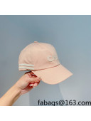 Chanel Canvas Baseball Hat Pink 2022 85