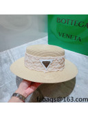 Bottega Veneta Straw Wide Brim Hat Light Beige 2022 0310114