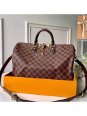 Louis Vuitton Speedy Bandoulière 35 Damier Ebene Canvas Top Handle Bag N41366
