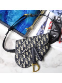 Dior Saddle Oblique Jacquard Canvas Belt Bag Blue 2019