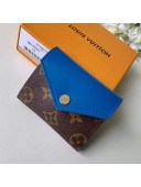 Louis Vuitton Zoé Small Wallet M62932 Monogram Canvas/Blue Leather 