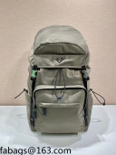 Prada Re-Nylon and Saffiano Leather Backpack 2VZ090 Green 2022