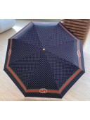 Gucci  Gg Logo umbrella for sun & rain navy blue
