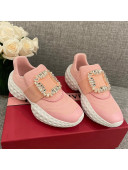 Roger Vivier Crystal Buckle Sneakers Pink 2022 05
