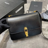 Saint Laurent Carre Satchel Box Bag in Smooth Leather 585060 Black 2019
