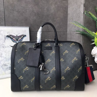 Gucci Bestiary GG Canvas Carry-on Duffle Bag with Tigers Print 474131 2019