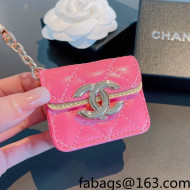 Chanel Leather AirPods Pro Case Style 3 Pink 2021 122129