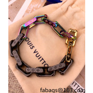 Louis Vuitton Monogram Colors Chain Bracelet 2021 63