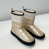 Dior Oblique Snow Ankle Boots Gold 2021 13