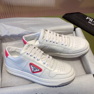 Prada District Leather Sneakers White/Red 2021 22