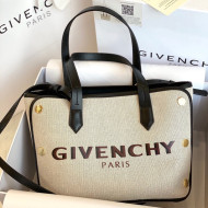 Givenchy Mini Bond White Canvas Tote bag Black 2021