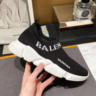 Balenciaga Speed Knit Sock Boot Sneaker Black/White 2021 05310