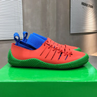 Bottega Veneta Climber Rubber Lace-up Sneakers Blue/Red/Green 2021 03