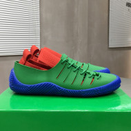Bottega Veneta Climber Rubber Lace-up Sneakers Red/Green/Blue 2021 04