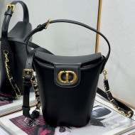 Dior 30 Montaigne Dior Amber Mini Bucket Bag in Calfskin Black 2023 8833 (XXG-231228098 )