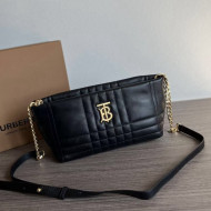 Burberry Small Quilted Lambskin Soft Lola Shoulder Bag Black 2022 804622