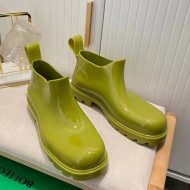 Bottega Veneta Shine Rubber TPU Ankle Boots Kiwi Green 2022