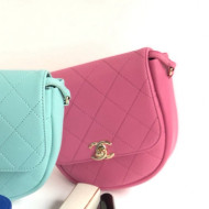 Chanel Lambskin Mini Messenger Bag AS0143 Pink 2021 