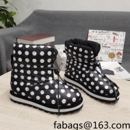 Dolce & Gabbana DG Dotted Down Snow Ankle Boots Black/White 2021 15