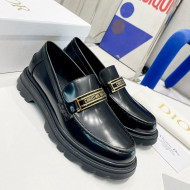 Dior Code Loafers in Black Brushed Calfskin 2021 31