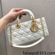 Dior Lady D-Joy Bag in Cannage Lambskin White 2022 M933