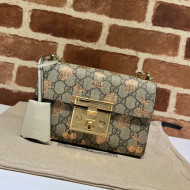 Gucci Padlock Small Berry GG Canvas Shoulder Bag 409487 Beige/Gold 2021 