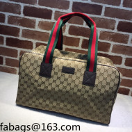 Gucci GG Canvas Duffle Bag 153240 Beige 2022