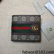 Gucci Ophidia GG Wallet 597606 Brown Leather 2022