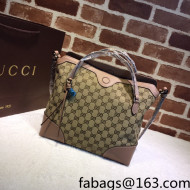 Gucci GG Canvas Medium Tote Bag 353120 Dusty Apricot 2022 