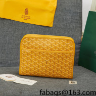 Goyard Jouvence MM Toiletry Clutch Bag Yellow 2022