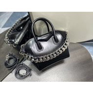 Givenchy Mini Antigona Chain Bag in Box Leather Black 2022