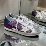 Golden Goose GGDB Super-Star Sneakers in Multicolor Glitter with Star 2022 08