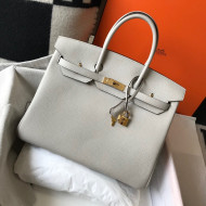 Hermes Birkin Bag 35cm in Togo Leather Grey Pearly 2021