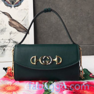 Gucci Zumi Smooth Leather Mini Bag 564718 Green 2020