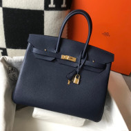 Hermes Birkin Bag 35cm in Togo Leather Deep Blue 2021