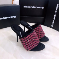 Alexander Wang Crystal Slide Sandals 10.5cm Pink 2022 031902